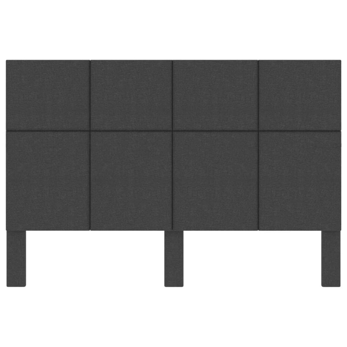 vidaXL Wezgłowie do łóżka, ciemnoszare, obite tkaniną, 160x200 cm