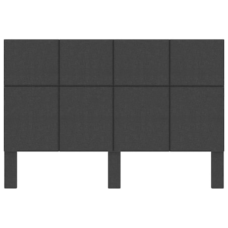 vidaXL Wezgłowie do łóżka, ciemnoszare, obite tkaniną, 160x200 cm