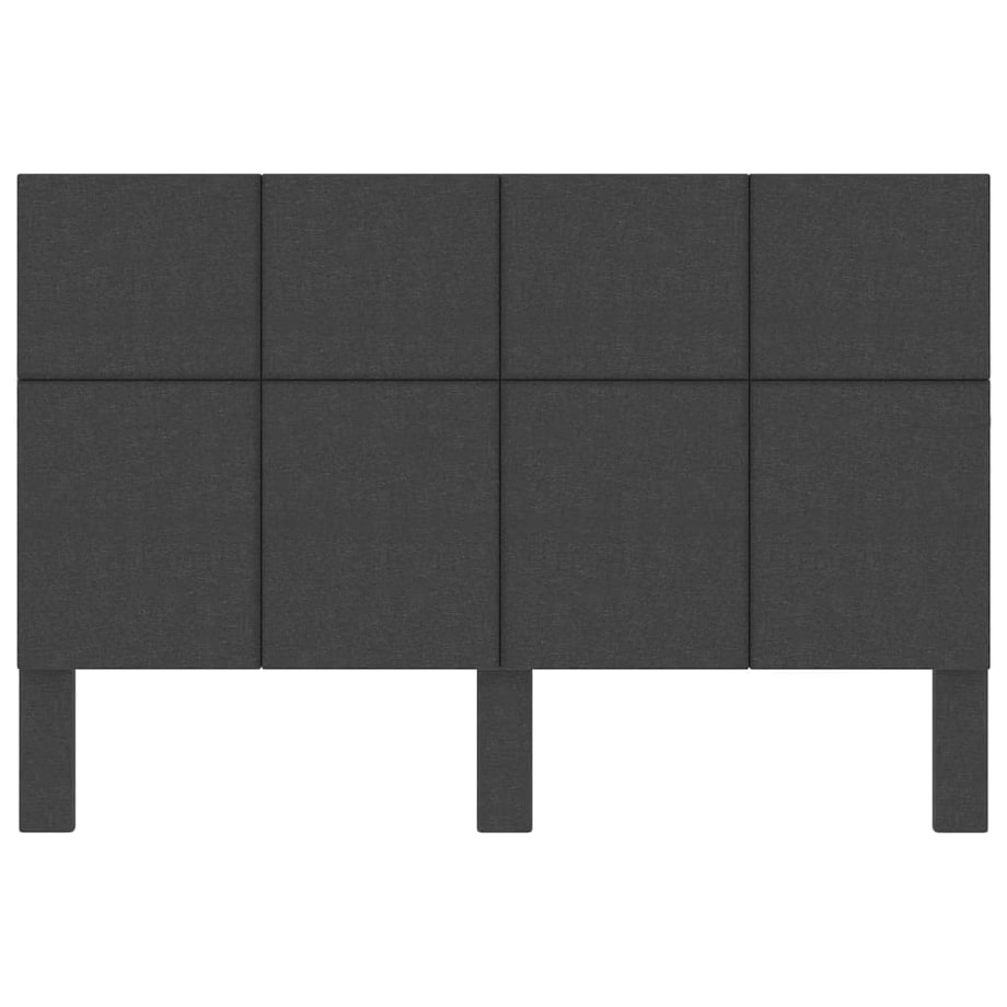 vidaXL Wezgłowie do łóżka, ciemnoszare, obite tkaniną, 160x200 cm