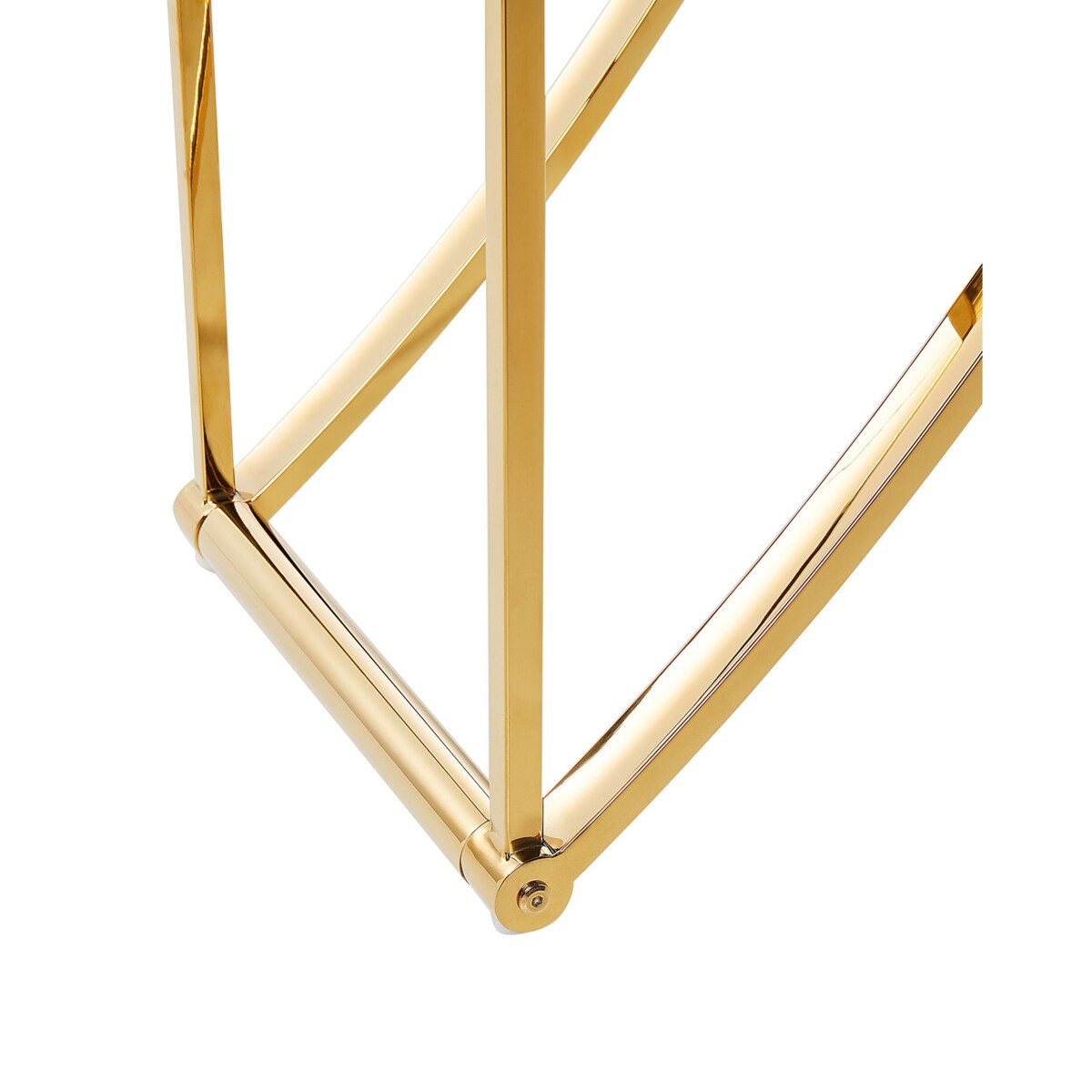 Regał 4 półki HOLLOW Metal 175 cm Złoty