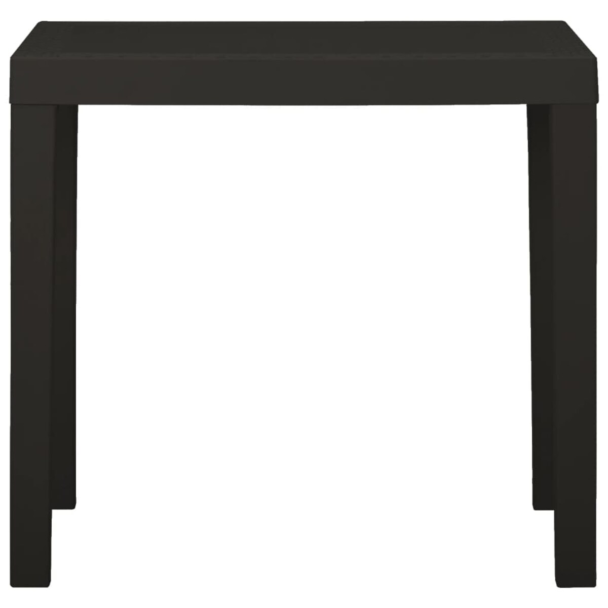 vidaXL Stolik ogrodowy, antracytowy, 79 x 65 x 72 cm, plastikowy