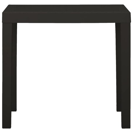 vidaXL Stolik ogrodowy, antracytowy, 79 x 65 x 72 cm, plastikowy