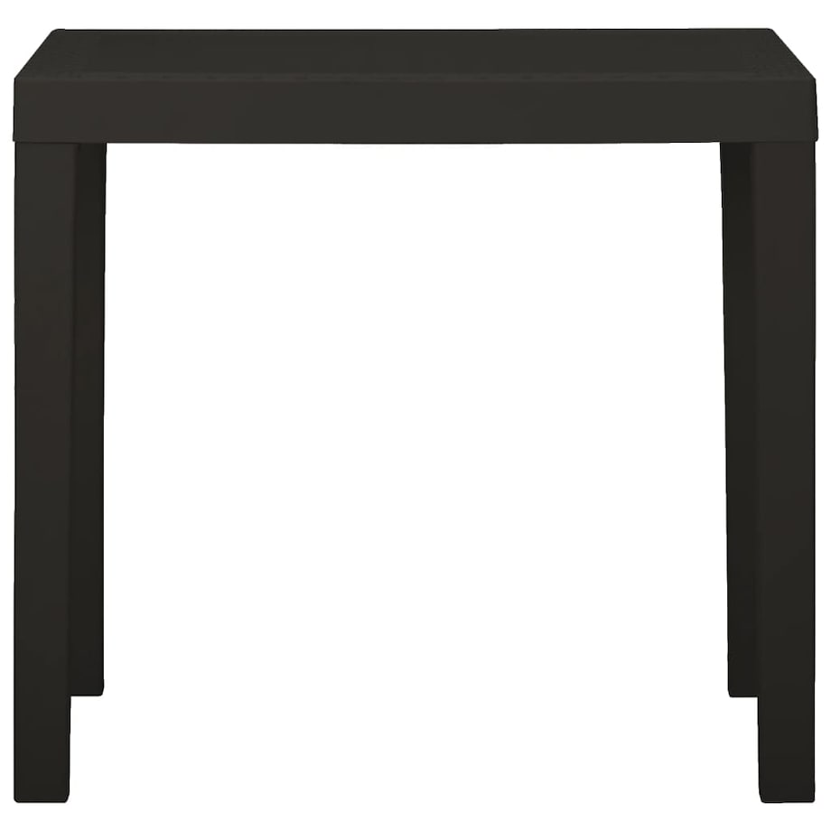 vidaXL Stolik ogrodowy, antracytowy, 79 x 65 x 72 cm, plastikowy