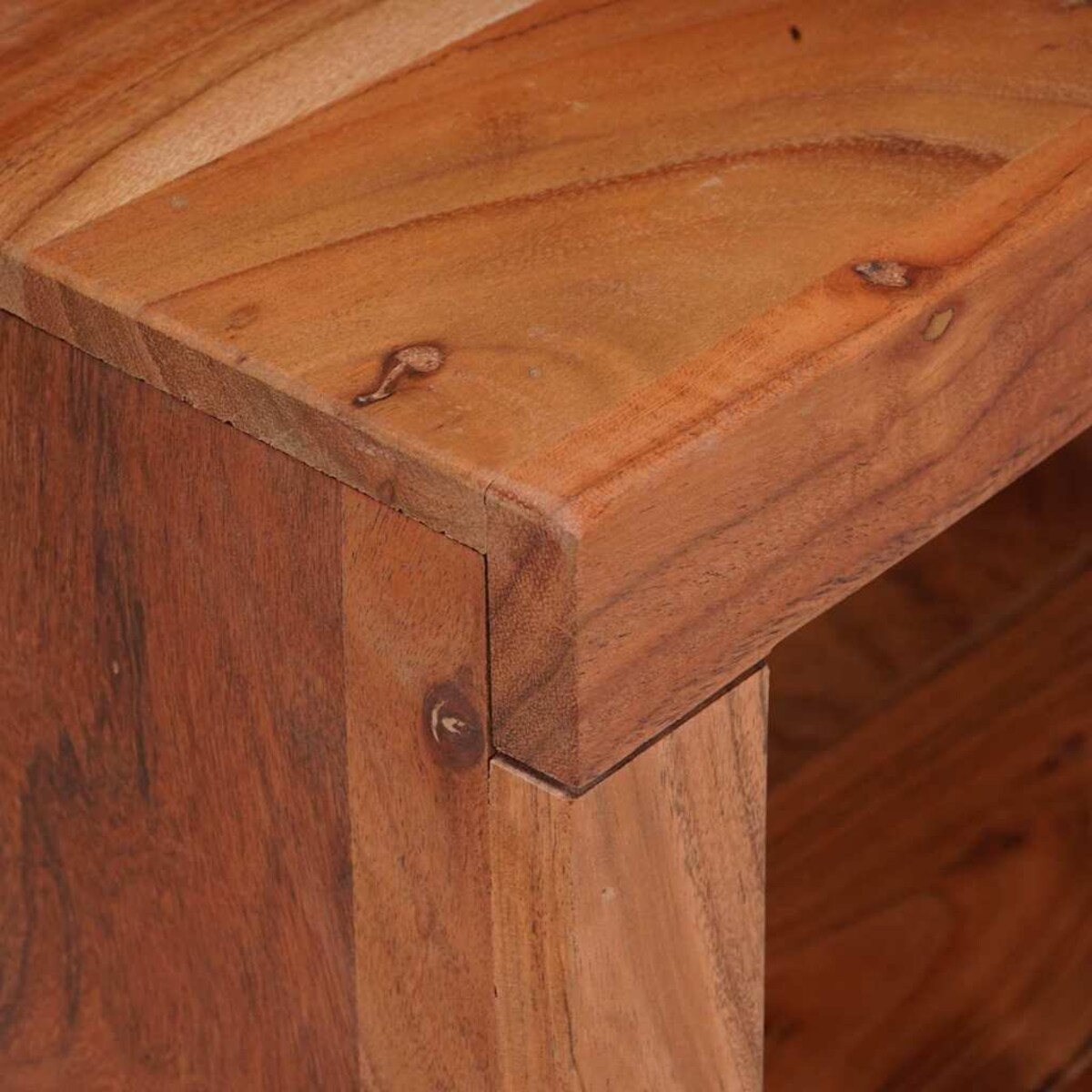 vidaXL Półka na książki Brązowy 50 x 30 x 40 cm Lite drewno akacjowe