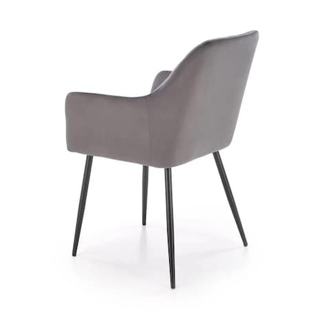 Krzesło tapicerowane K558 VELVET szare