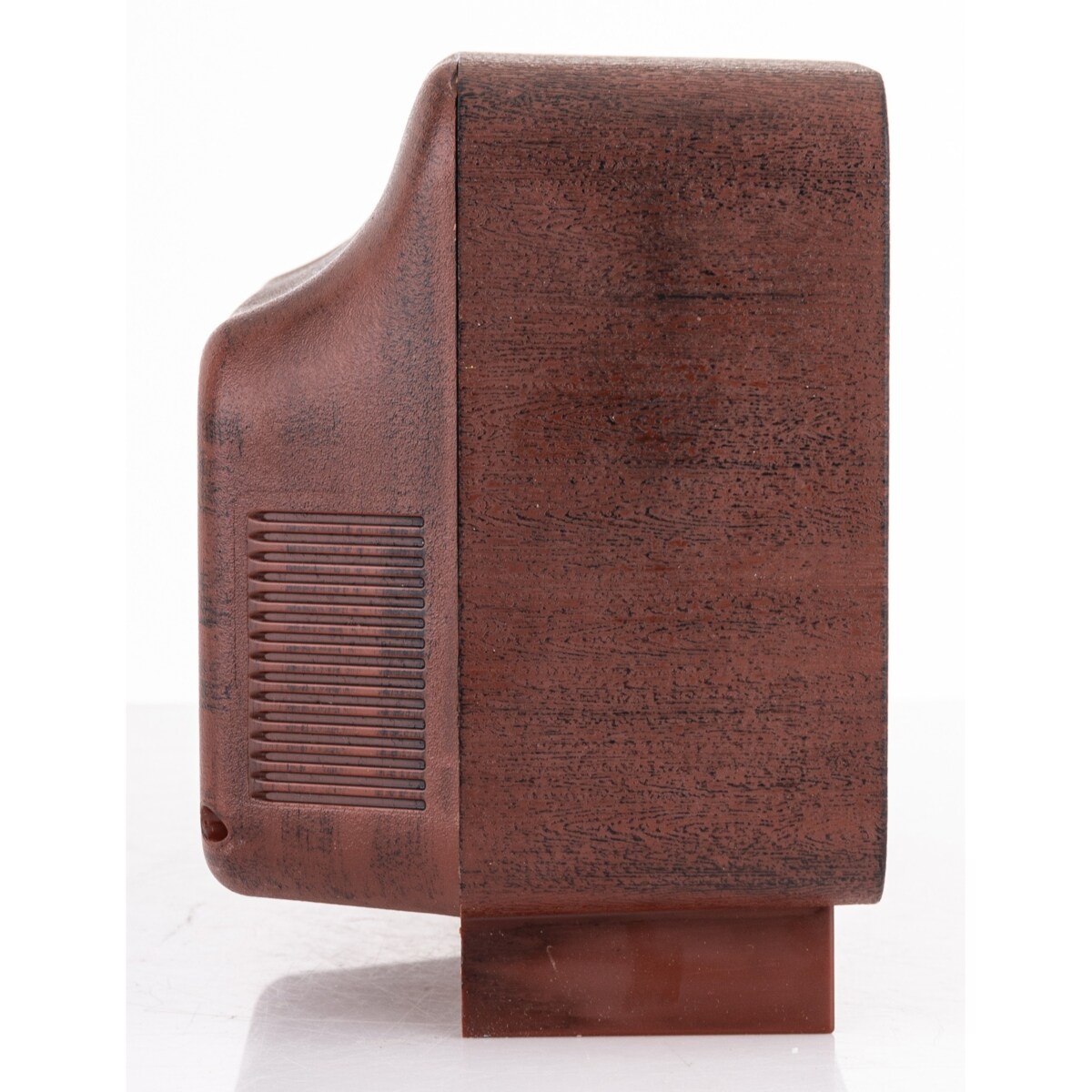 Dekoracja świąteczna - Telewizor z Mikołajem i kołem młyńskim 17,5x21x12 cm LED i pozytywką