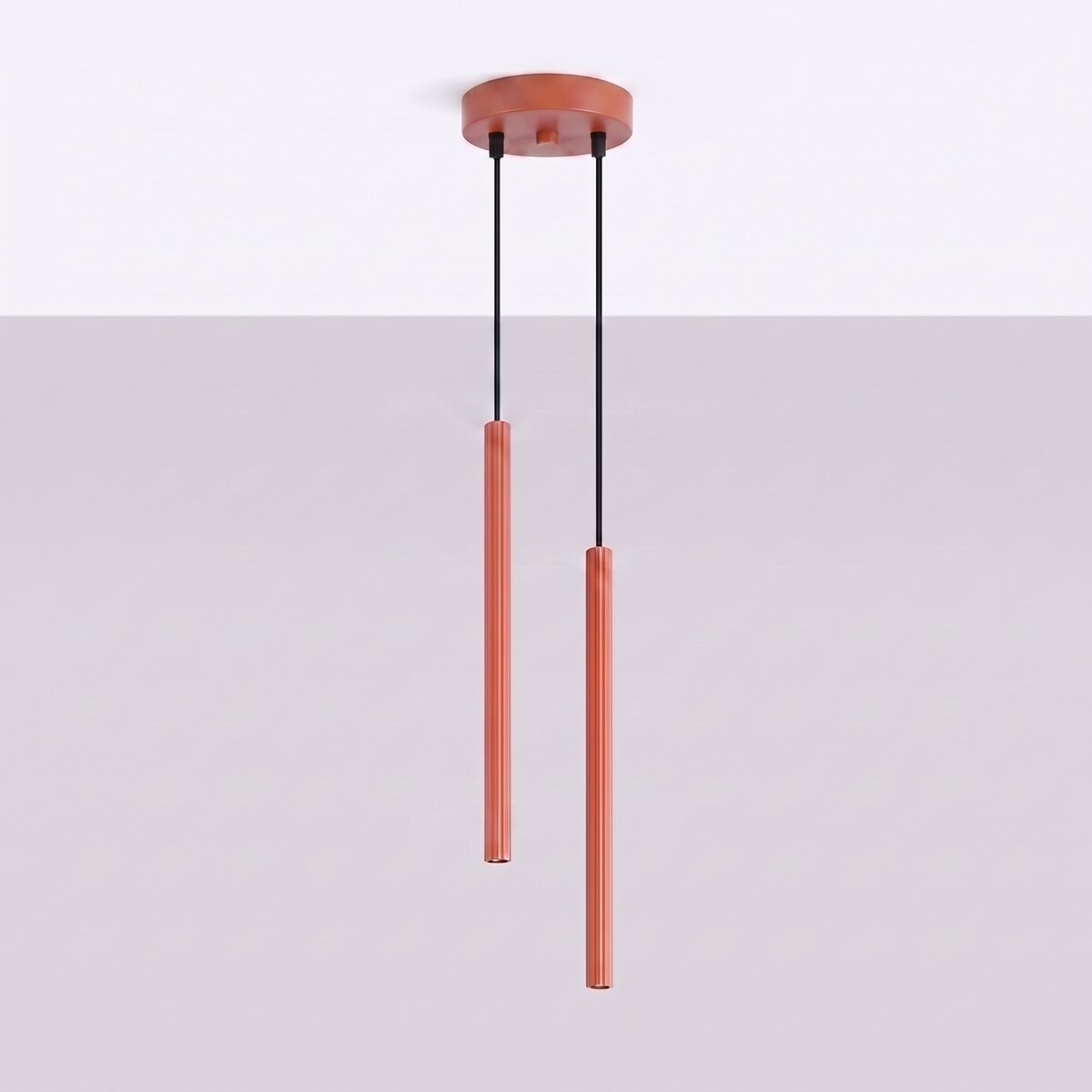 Lampa wisząca ARCHE 2P ochra czerwona