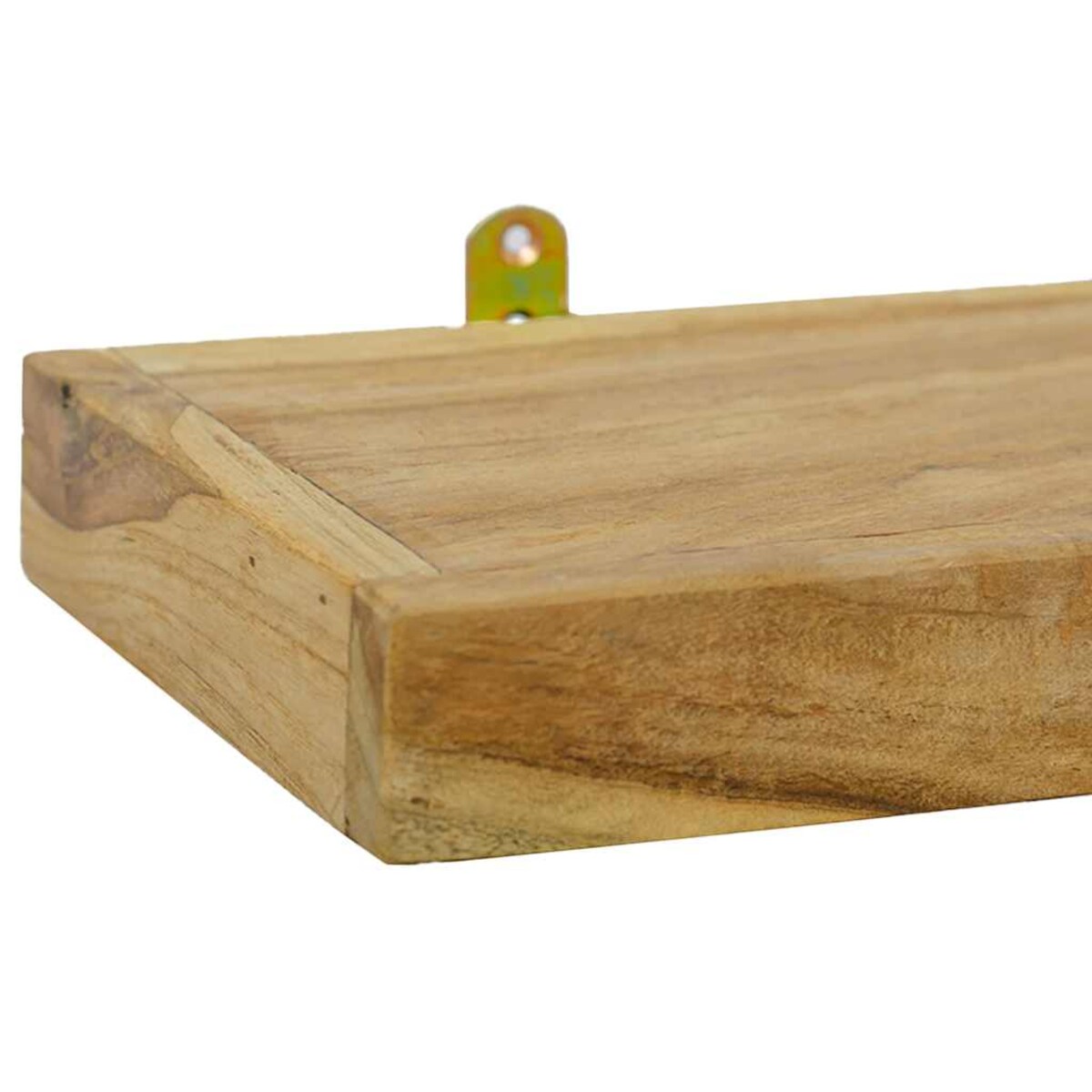 vidaXL Półki ścienne, 2 szt., 40x15x4 cm, lite drewno tekowe