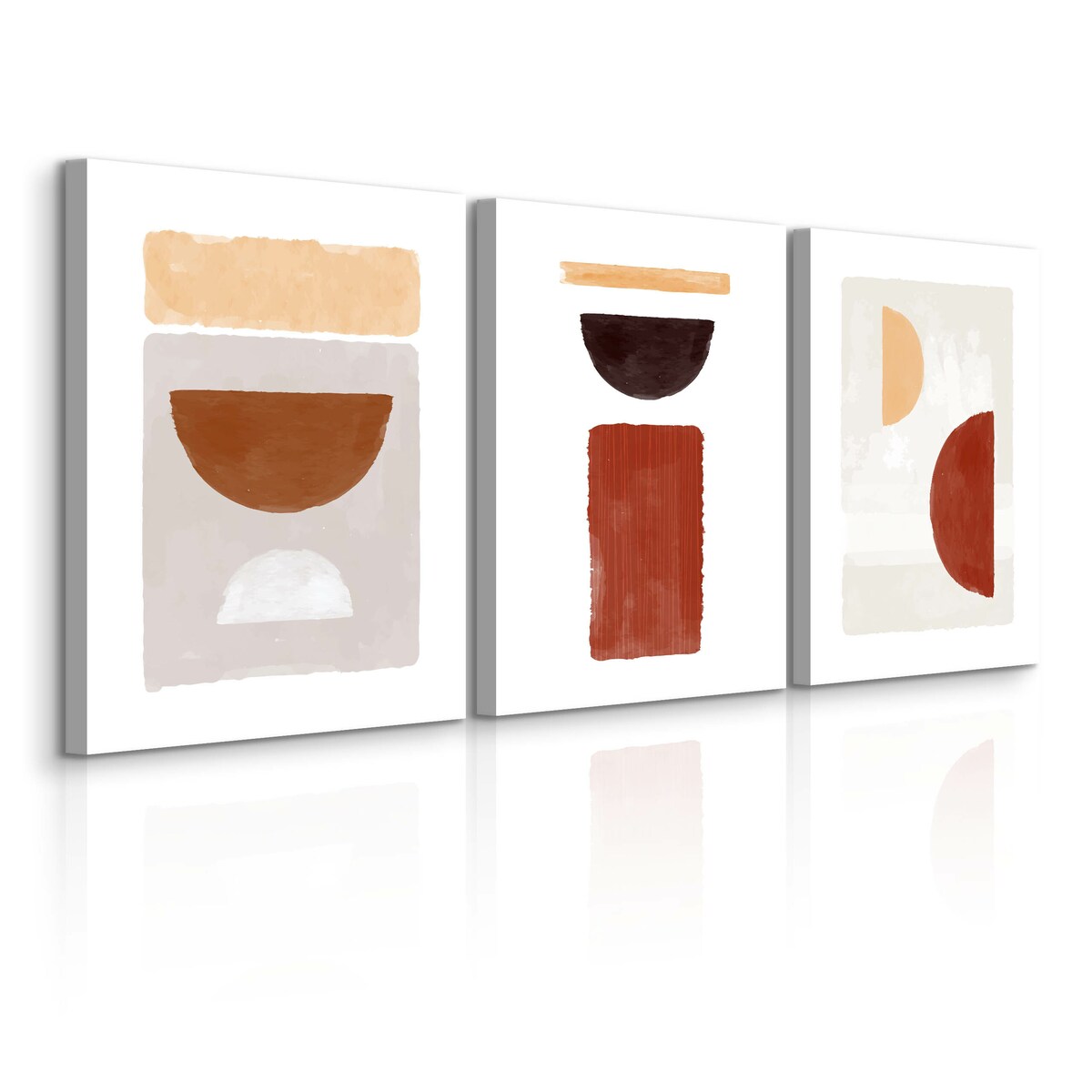 OBRAZY DO SYPIALNI SET AZTECKI WZORY STYL BOHO ABSTRAKCJA 90x40cm