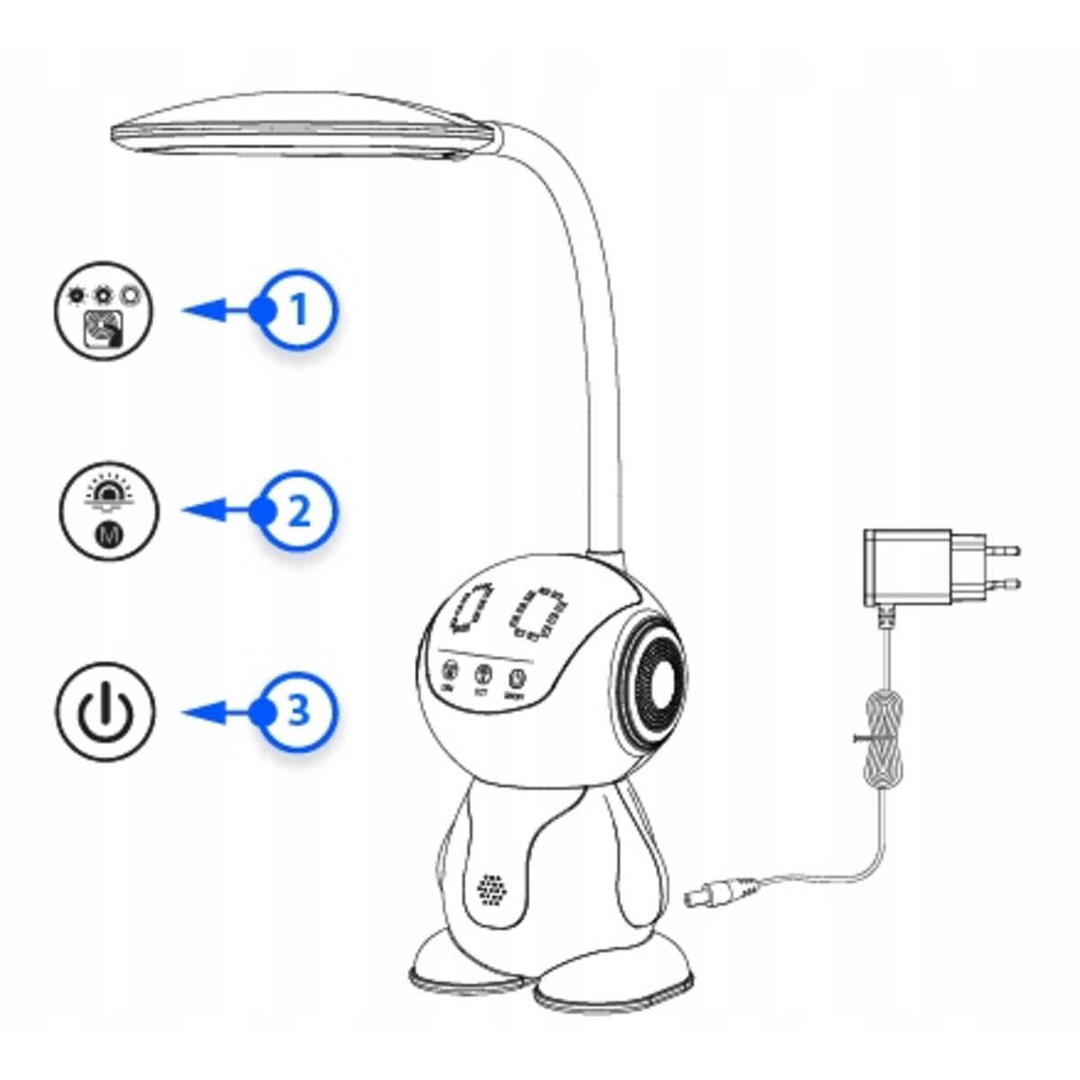 LAMPKA BIURKOWA dla dzieci NA BIURKO stołowa LED