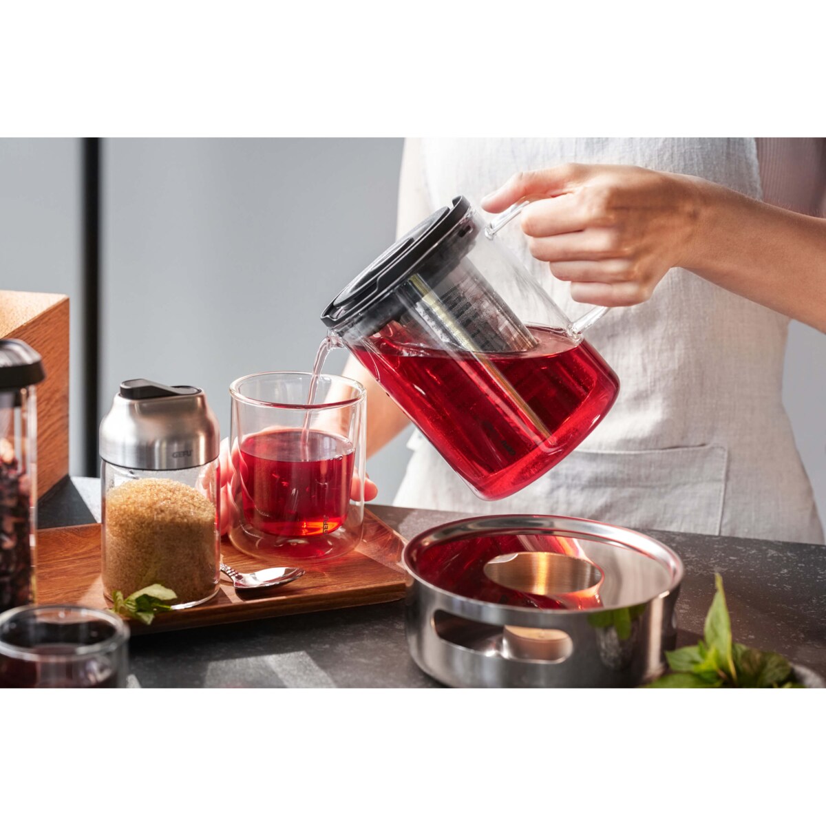 GEFU T-PREP Czajnik do herbaty 800 ml