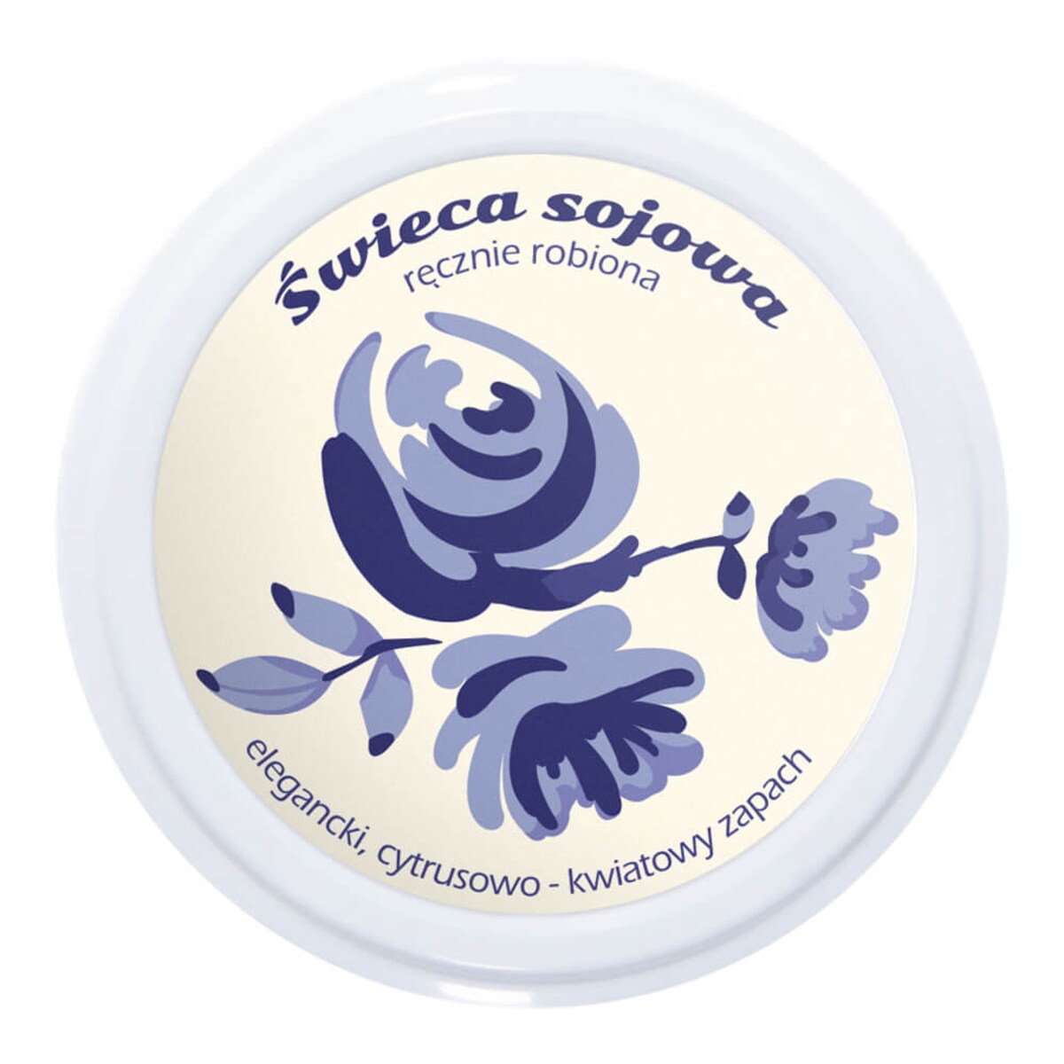 Naturalna świeca sojowa zapachowa Szafirowy blask w słoiku 150ml prezent upominek na każdą okazję dla kobiety babci mamy żony dziewczyny przyjaciółki