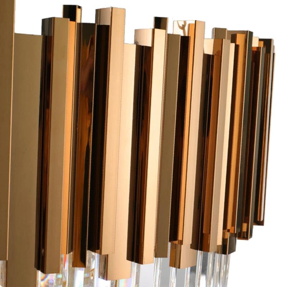 Lampa Sufitowa Wisząca 312355 Złoty, Metal