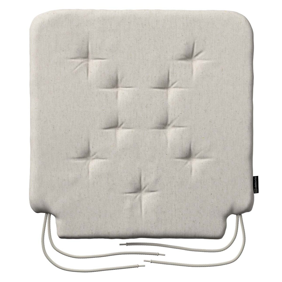 Poduszka na krzesło Olek, melanż szaro-beżowy, 42 x 41 x 3,5 cm, Loneta
