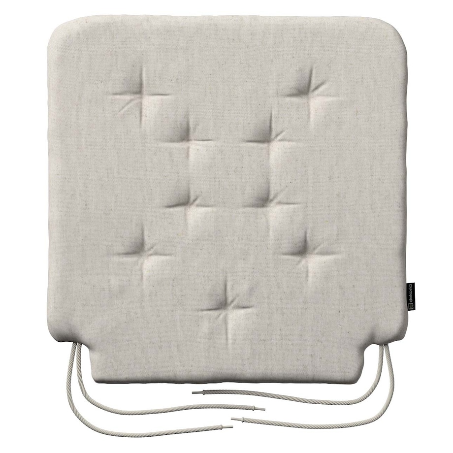 Poduszka na krzesło Olek, melanż szaro-beżowy, 42 x 41 x 3,5 cm, Loneta