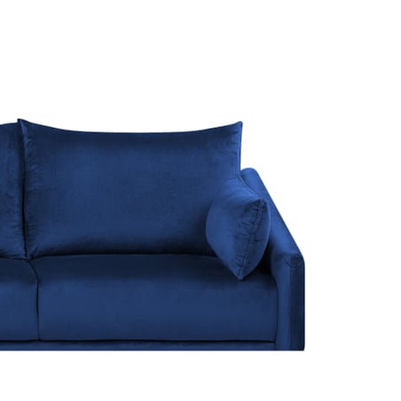 Narożnik welurowy niebieski VARDE