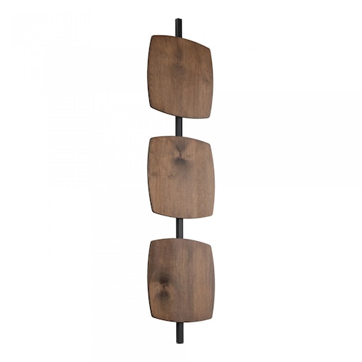 Kinkiet ścienny LED 18W TK Lighting SELVA L 11436 brązowy, 3000K, 650 lm, aluminium+drewno