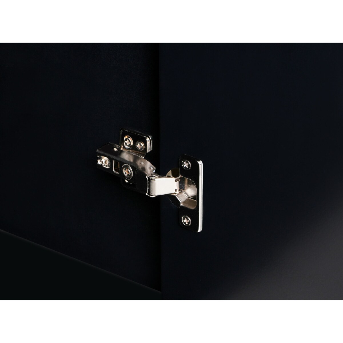 Komoda czterodrzwiowa GLASTONBURY 80 cm Czarny