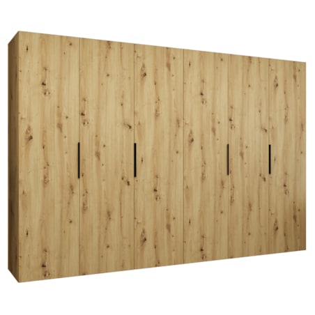 Szafa uchylna otwierana MARBELLA 1 300 wys. 202 cm Artisan + u. Czarny