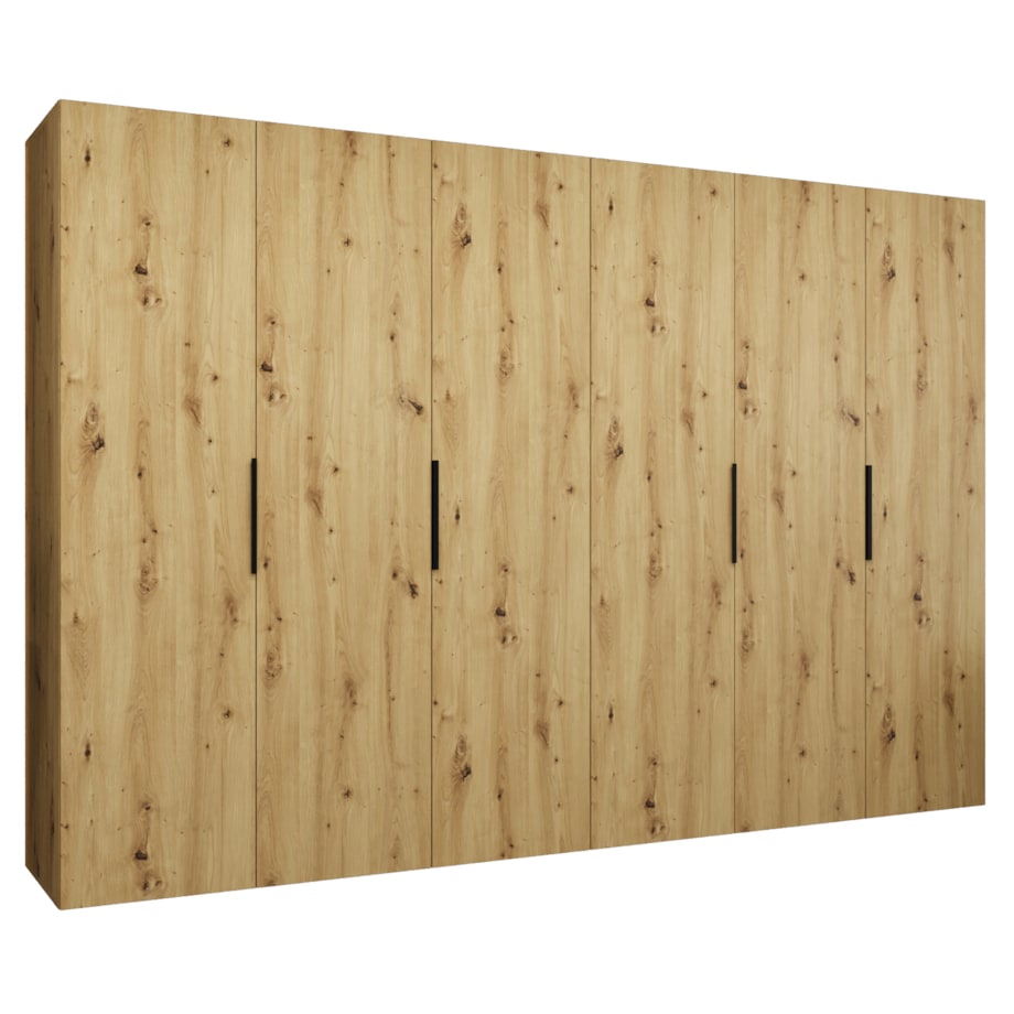 Szafa uchylna otwierana MARBELLA 1 300 wys. 202 cm Artisan + u. Czarny