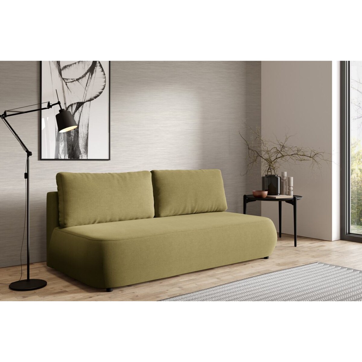 Kanapa OKOPE z funkcją spania Kolor: Wind 35