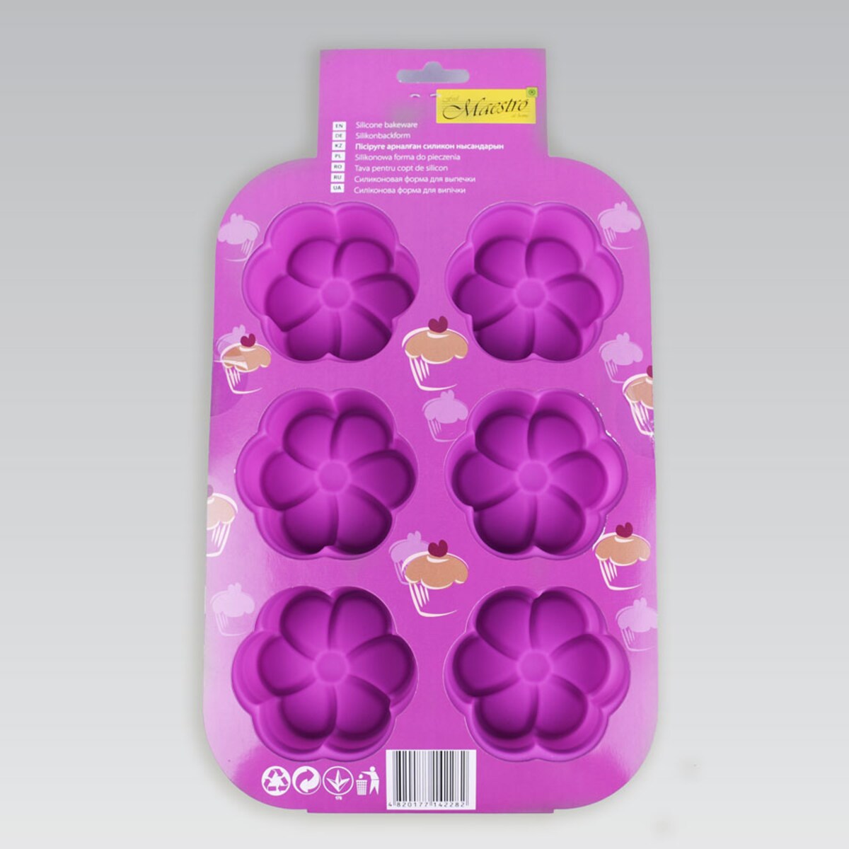 Silikonowa forma do pieczenia ciastek Kwiatki MAESTRO MR-1596