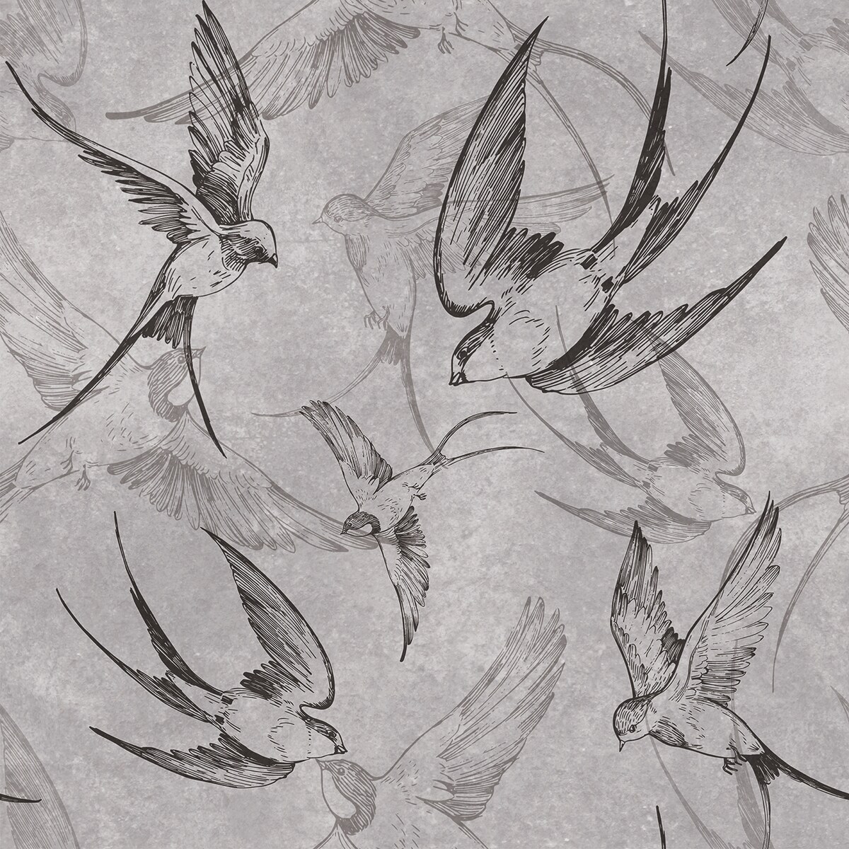 Tapeta Jaskółki, 416x254cm