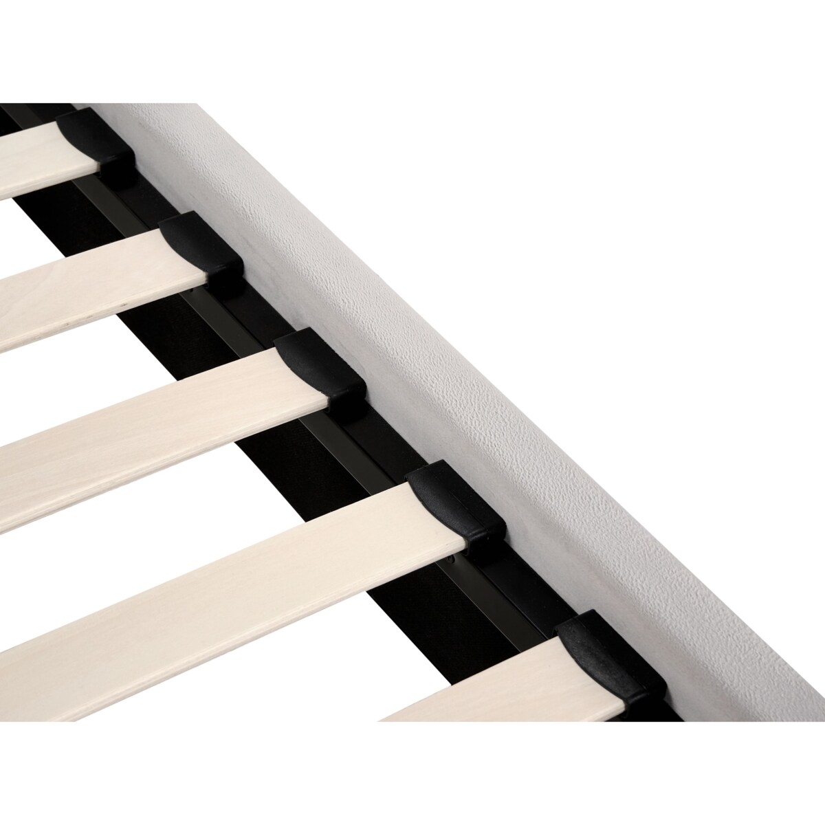 Łóżko Welur SUZETTE 160 x 200 cm Jasnoszary