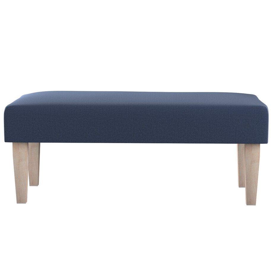Ławka, granatowy welwet, 100 x 40 x 40 cm, Ingrid