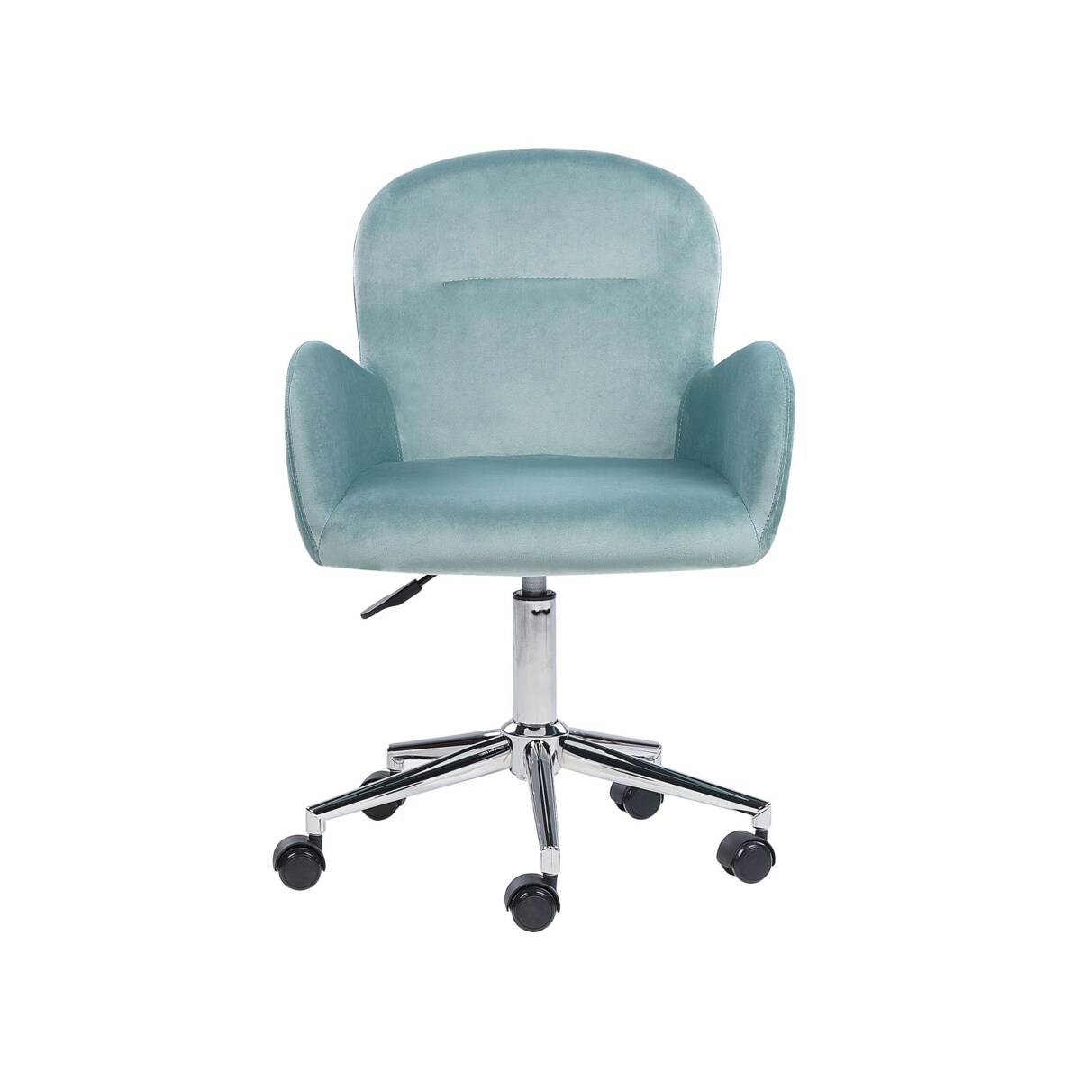 Krzesło biurowe regulowane welurowe miętowe PRIDDY