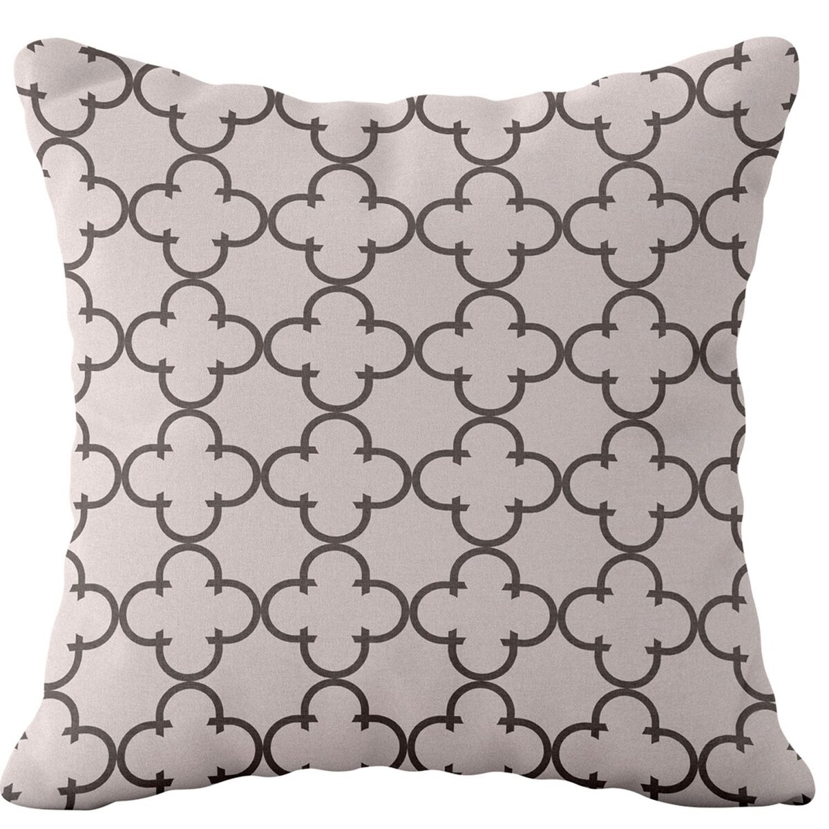 Poszewka dekoracyjna 43x43 beżowa, w brązowy ornament, Darymex