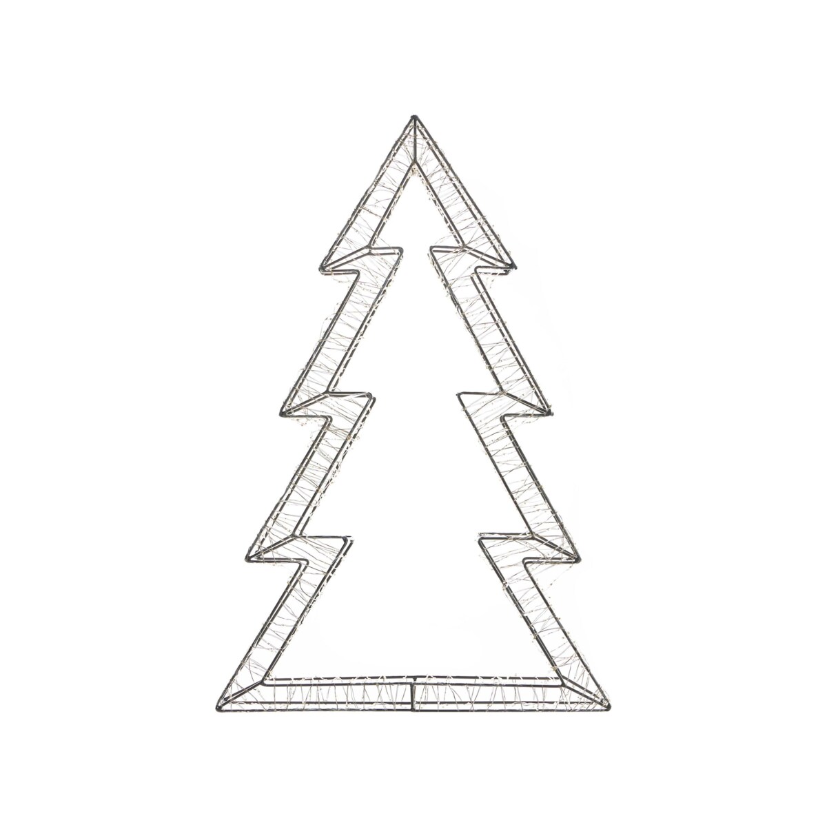 Dekoracja ogrodowa LED AKERAN Choinka 60 cm Srebrny