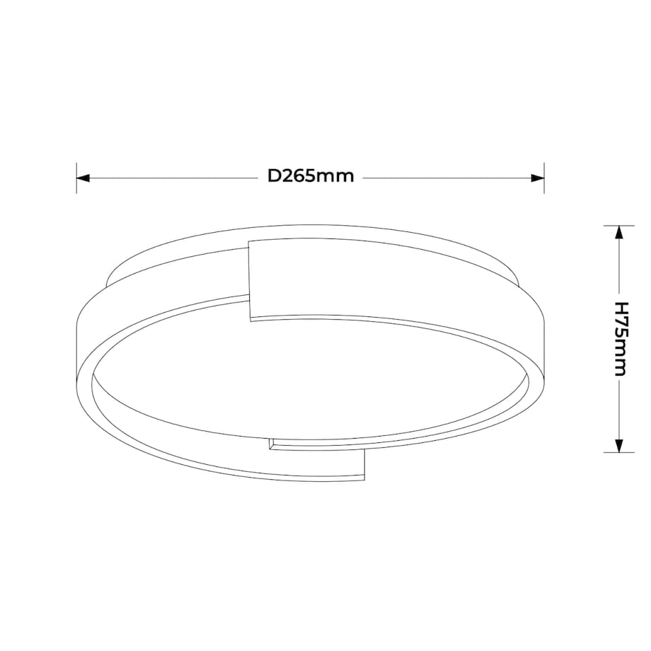 Plafon Light Prestige Halo czarny LED CCT 3000K/4000K/6000K (regulowana) 1 szt.