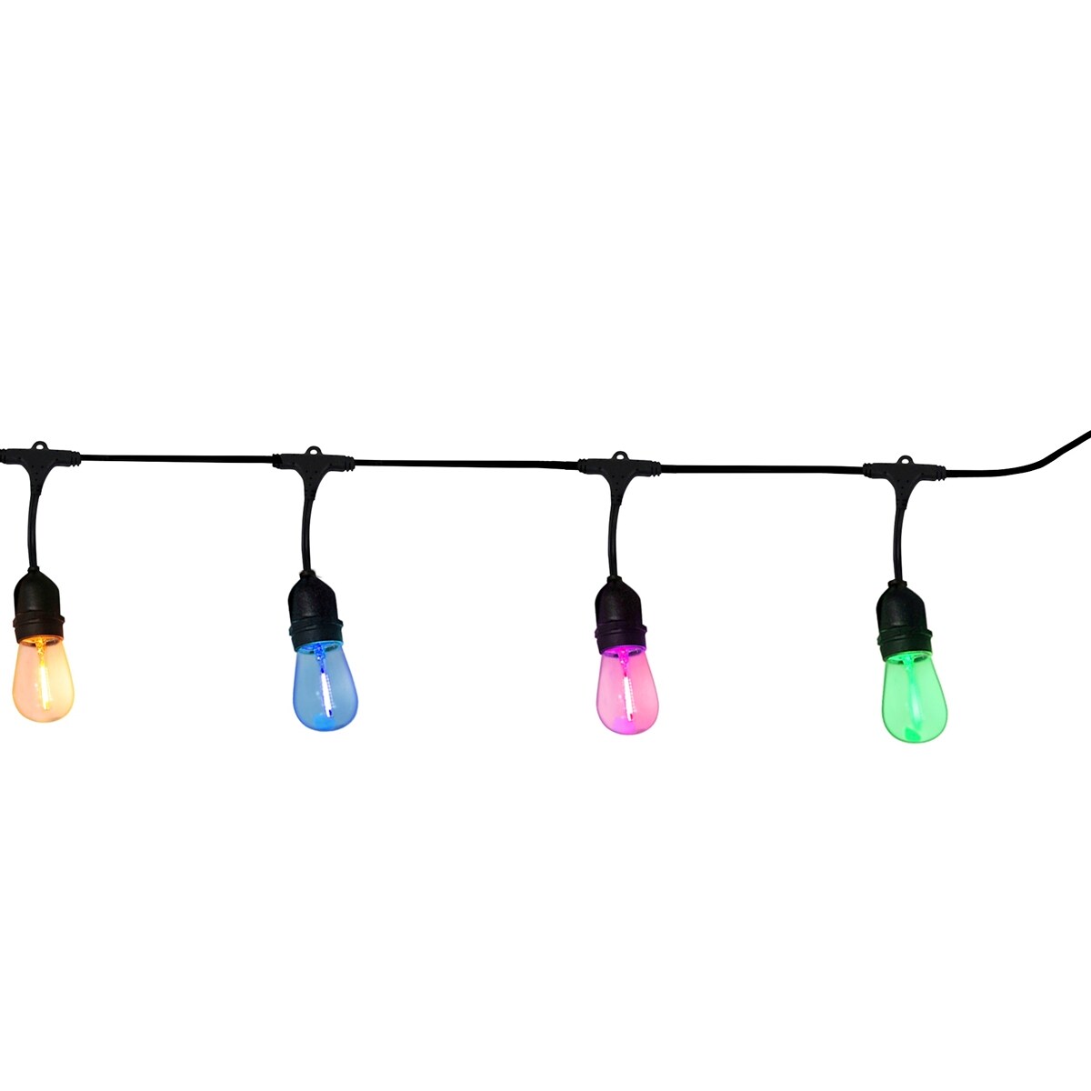 Girlanda zewnętrzna Party Neon 322166 Polux 5,6m 2700K E27 IP44 wielokolorowa