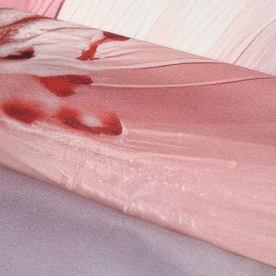 Poszewka satynowa 40x40 Rosabella pastelowe różowe kwiaty, Satynlove Premium