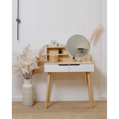 Toaletka z lustrem SCANDI kosmetyczna skandynawska