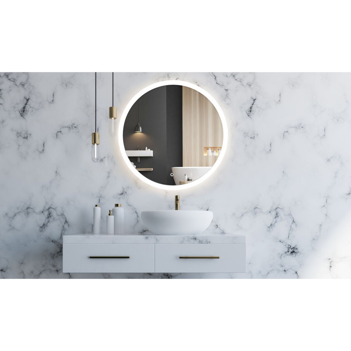 Lustro ścienne LED 90cm FFJ90