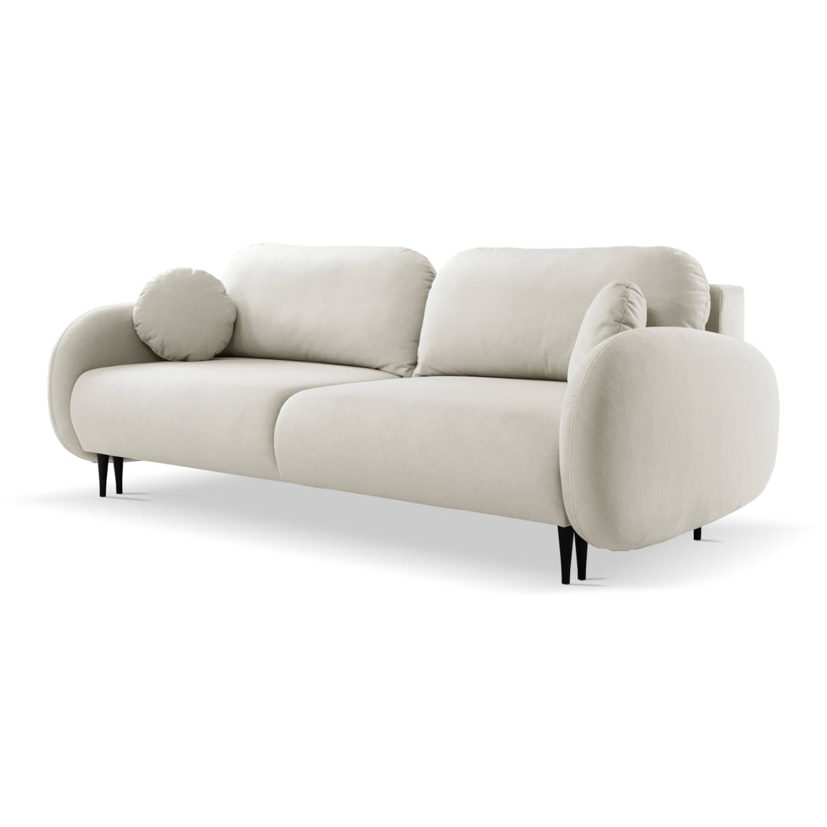 Nowoczesna sofa z funkcją spania SOFTI BEŻOWA
