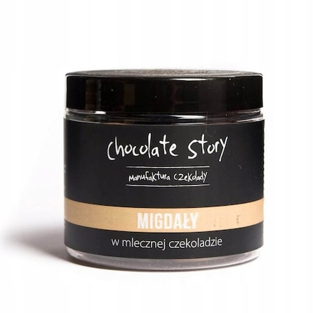 Studencka przekąska Migdały w czekoladzie prezent upominek dla Niego 120g