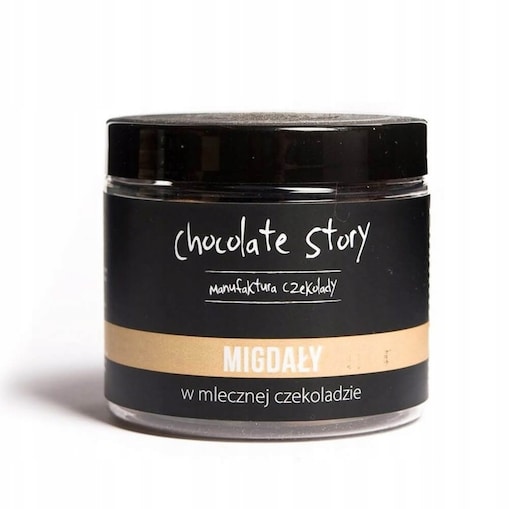 Studencka przekąska Migdały w czekoladzie prezent upominek dla Niego 120g