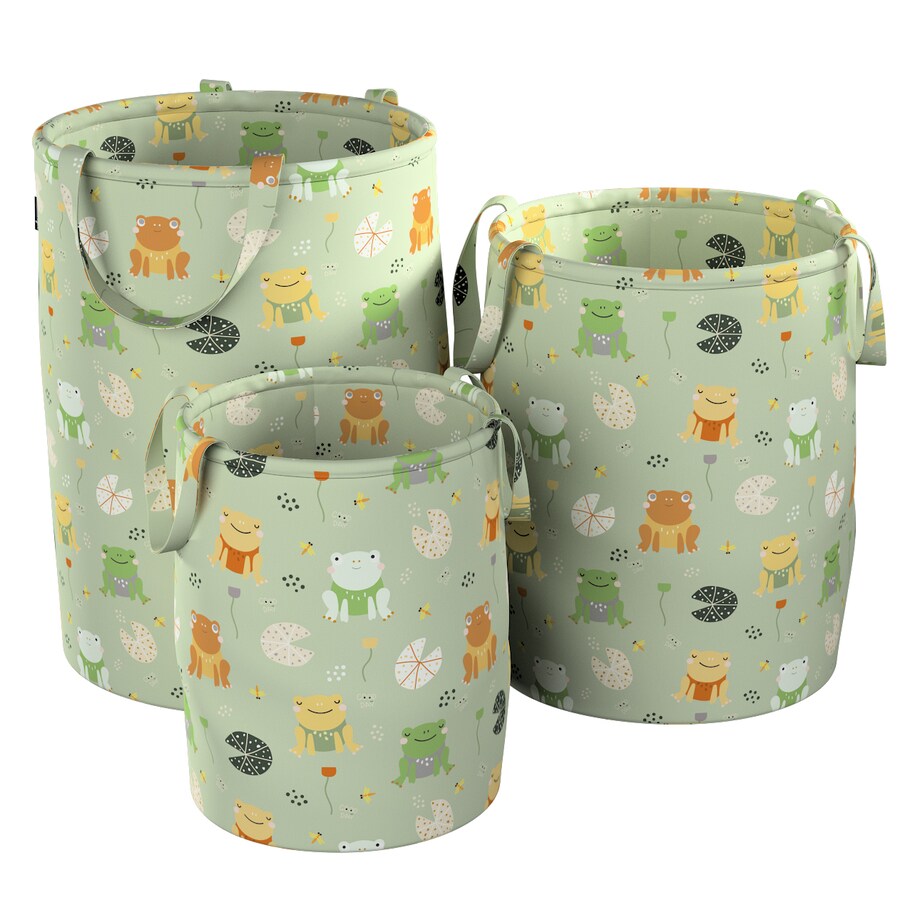 Kosz na zabawki Tobi, zielony, 30x40cm, Magic Collection