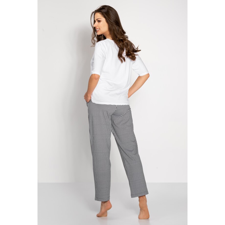 Piżama Alexandra White-Black, M