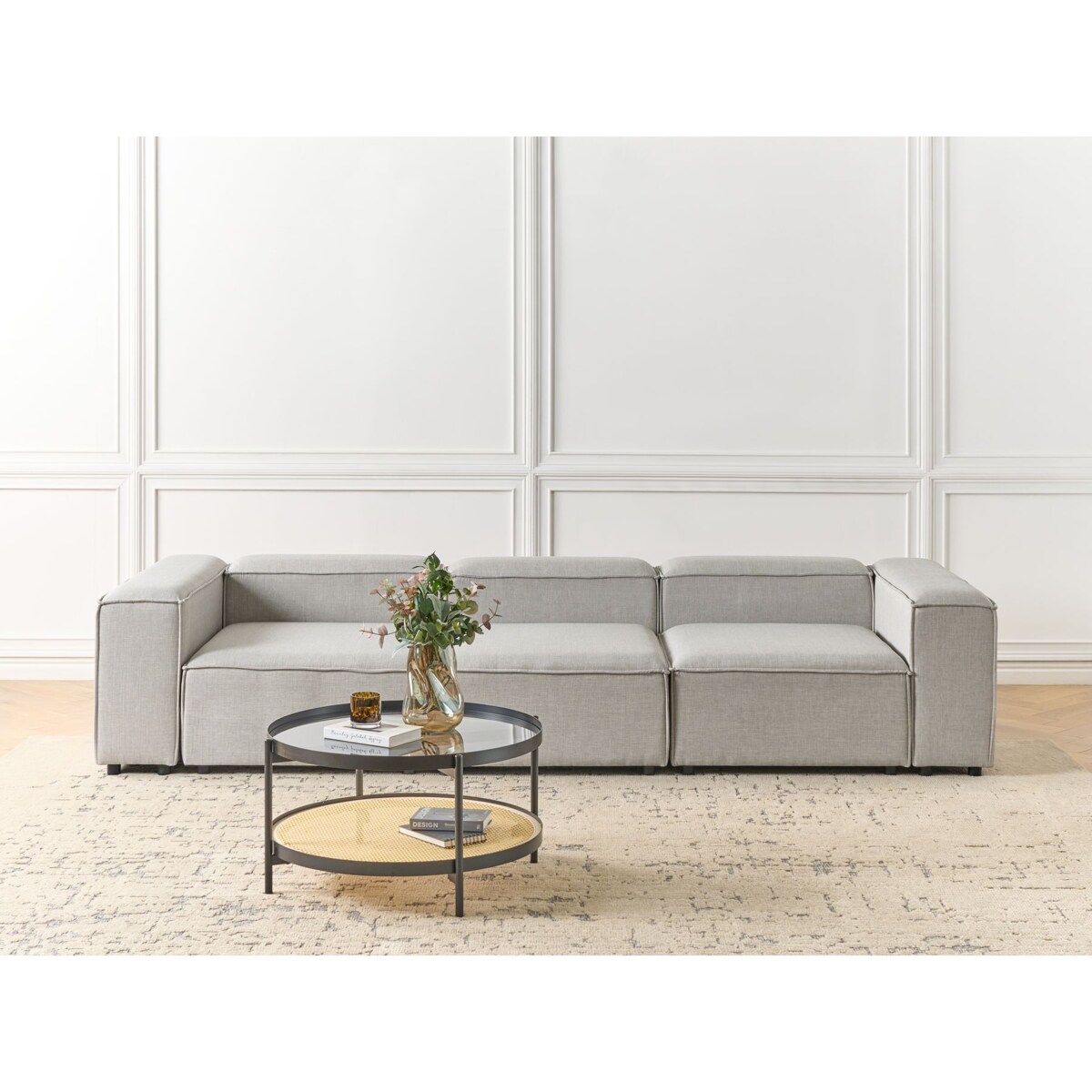 Sofa modułowa 3-osobowa jasnoszara ARDAL