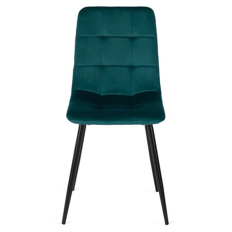 Krzesło Tapicerowane Welurowe Pikowane Jadalnia Kuchnia Loft Turkusowe PERU