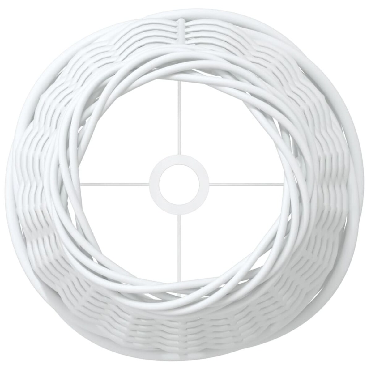 vidaXL Klosz do lampy, biały, Ø15x12 cm, wiklina