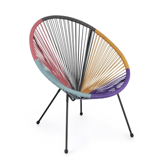 BIZZOTTO krzesło ogrodowe PARKER wielokolorowe