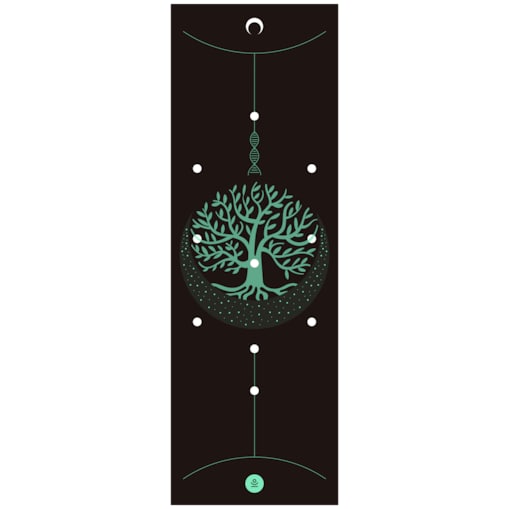 Mata do jogi kauczukowa antypoślizgowa KABBALAH czarna