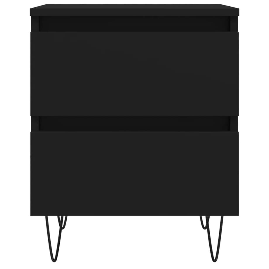 vidaXL Szafka nocna, czarny, 40x35x50 cm, materiał drewnopochodny