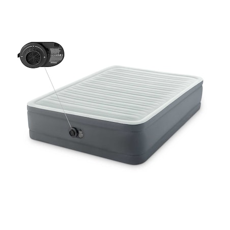 Materac dmuchany Intex z pompką łóżko dwuosobowe 203x152x46 cm 64906ND