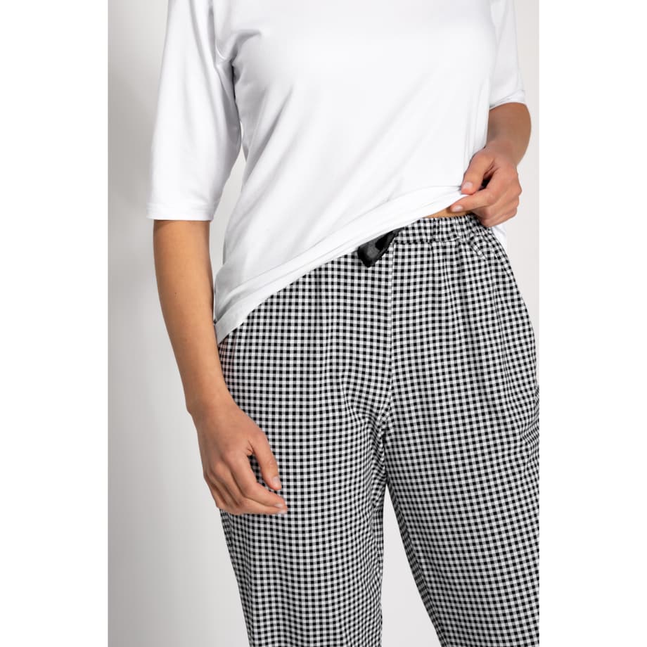 Piżama Alexandra White-Black, L